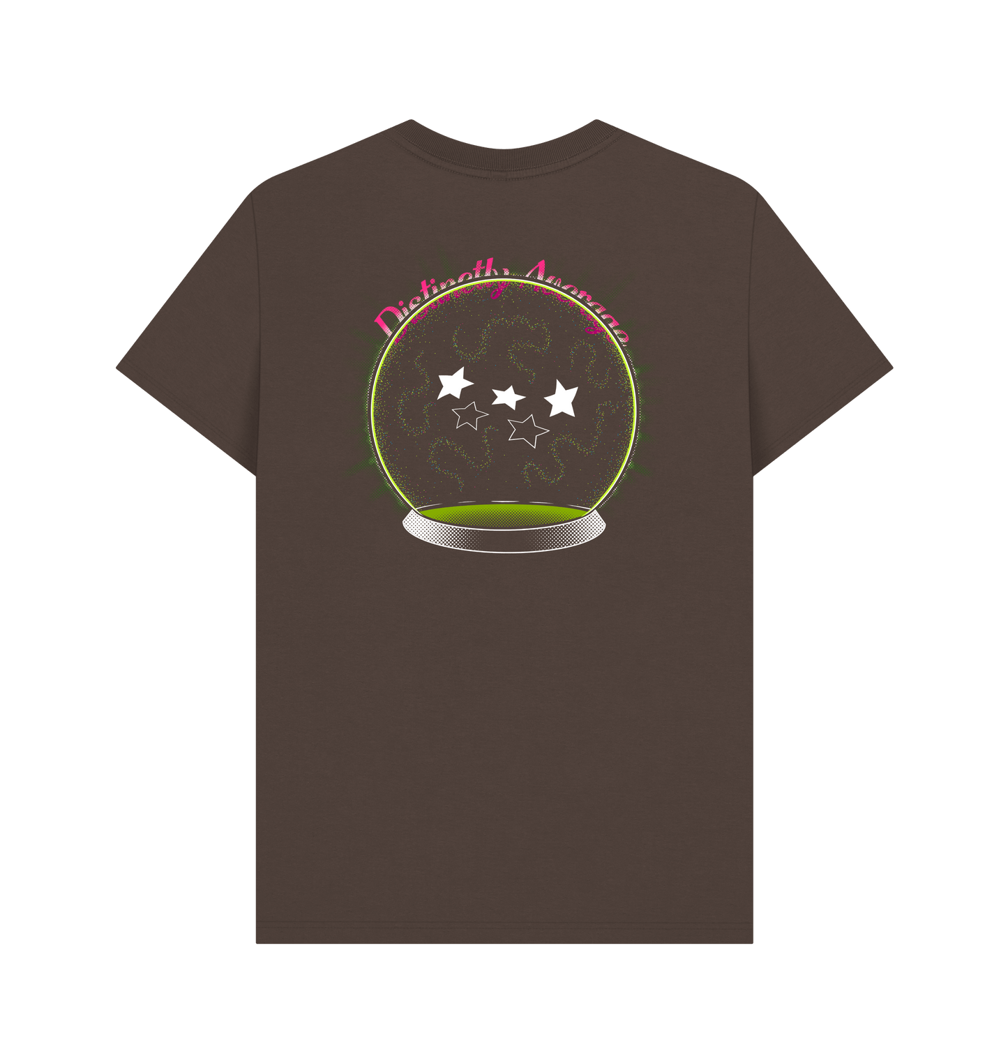 Chocolate Printed T-shirt Back