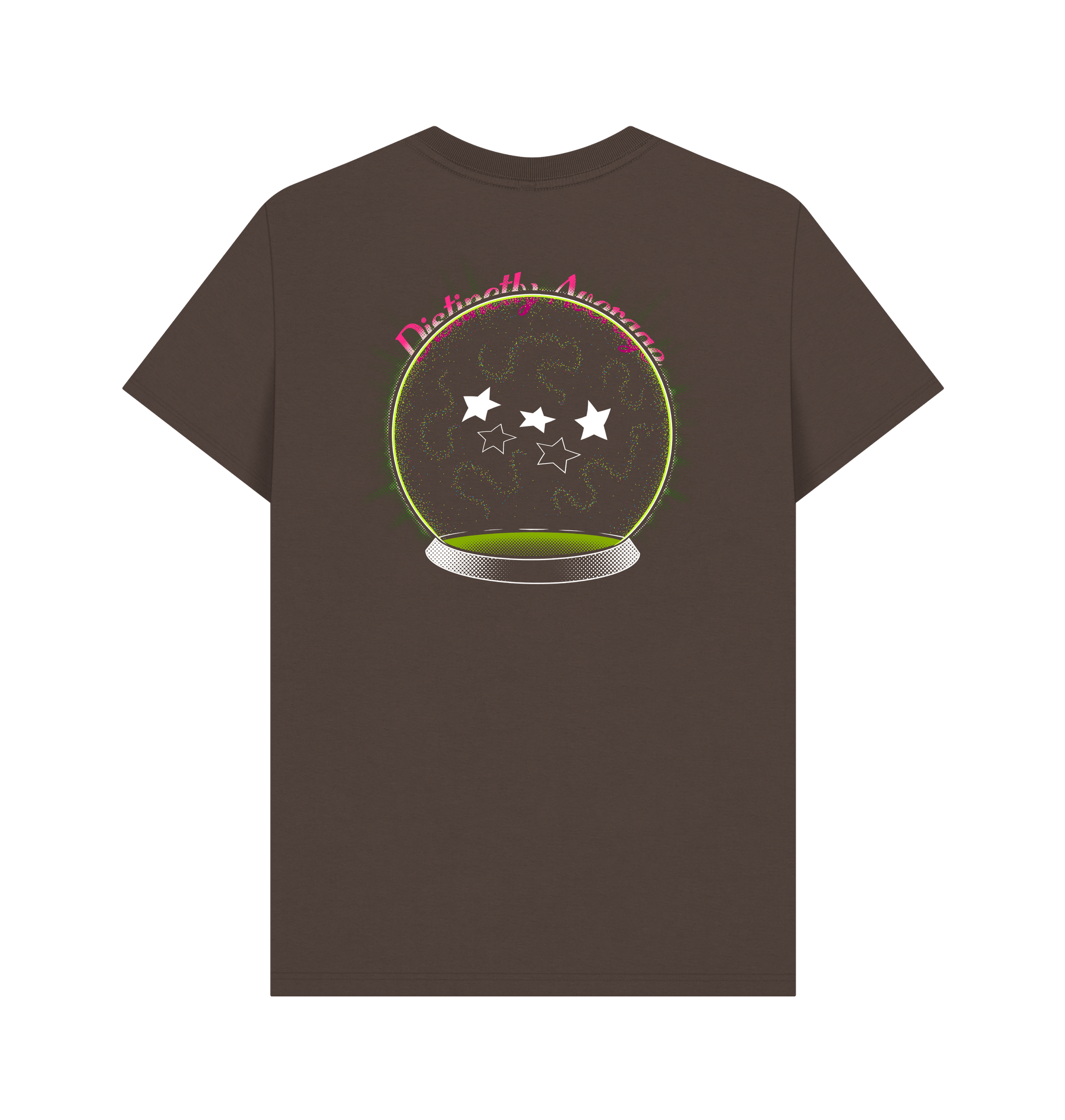 Chocolate Printed T-shirt Back
