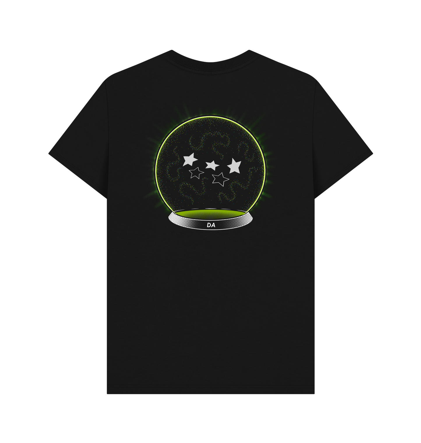 Black Printed T-shirt Back