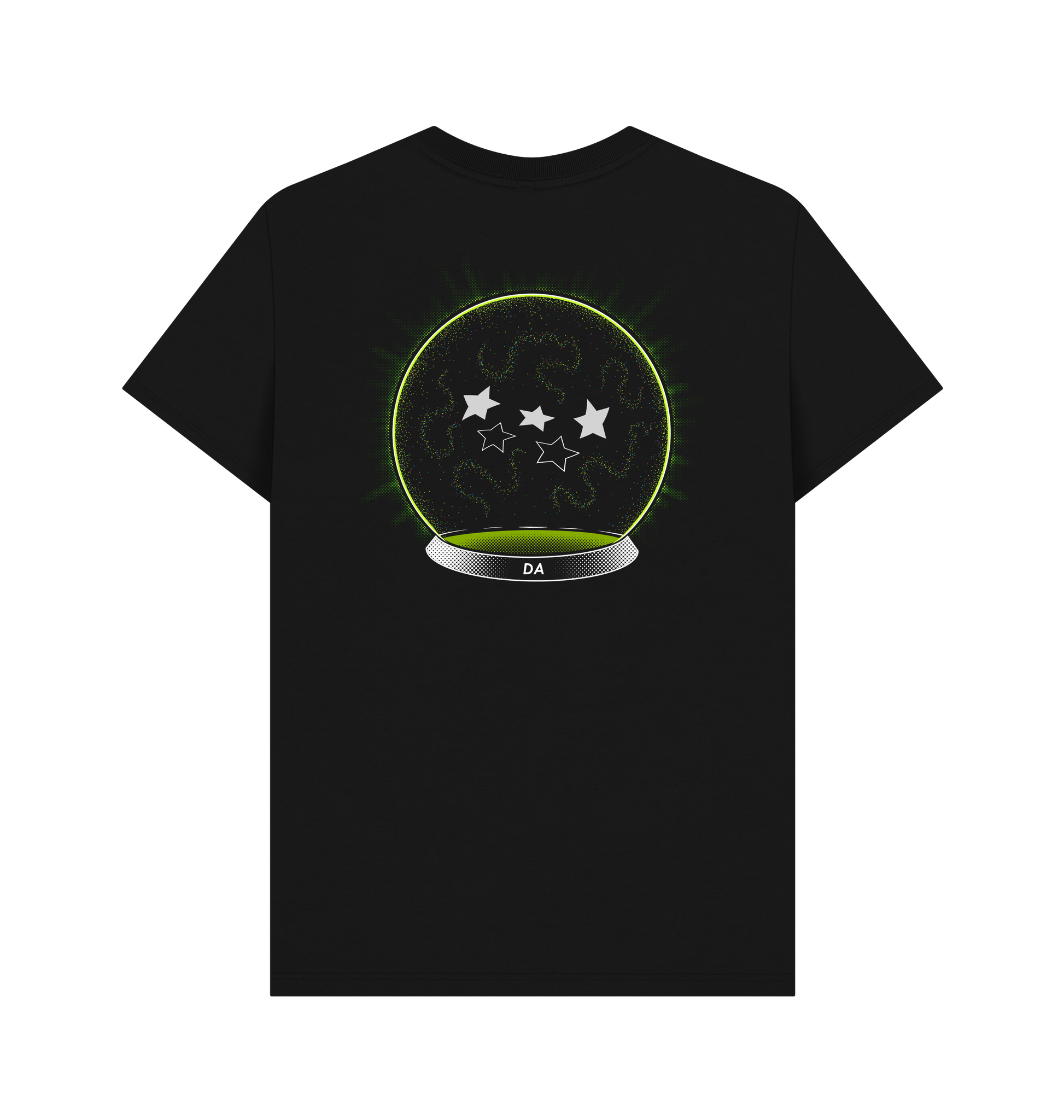 Black Printed T-shirt Back