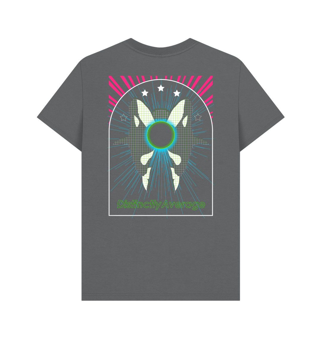Slate Grey Printed T-shirt Back