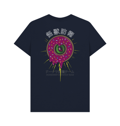 Navy Blue Printed T-shirt Back