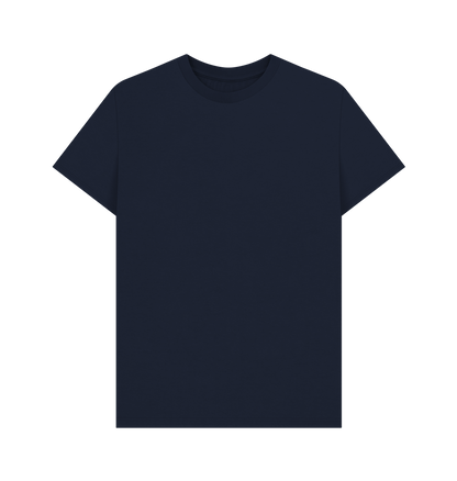 Navy Blue Printed T-shirt Front