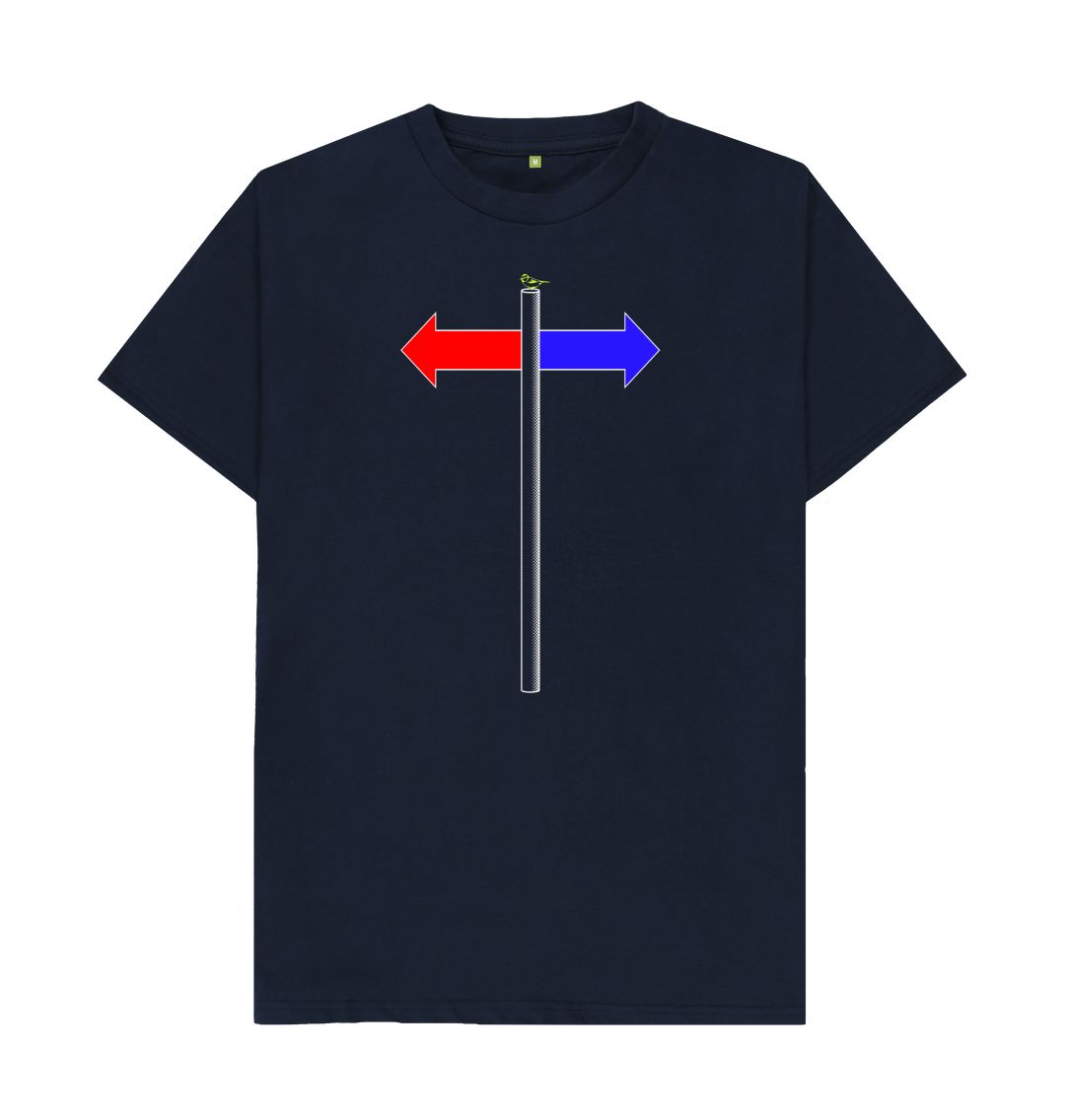 Navy Blue Tit-on-Post II
