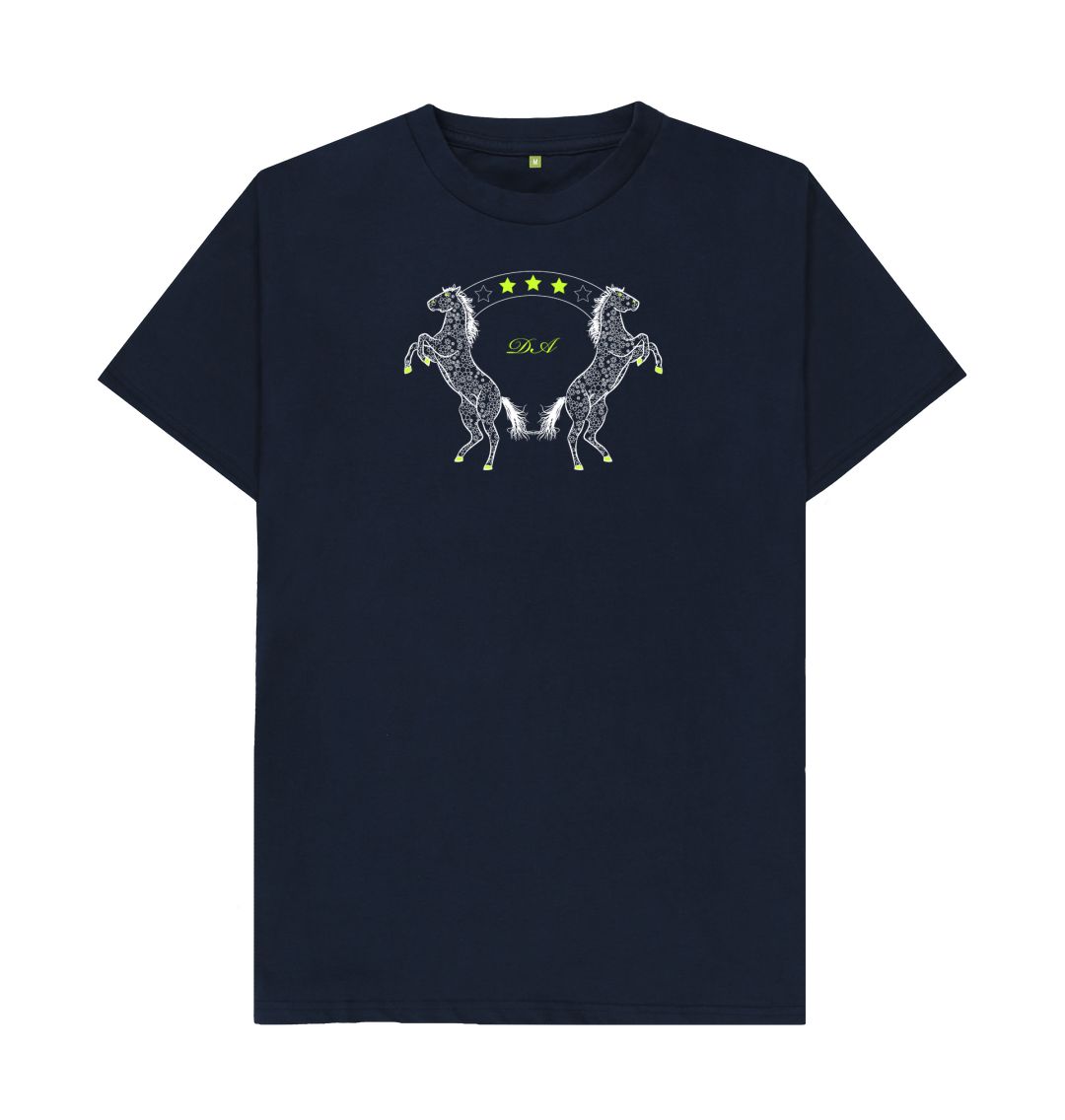 Navy Blue 3-Star Studs