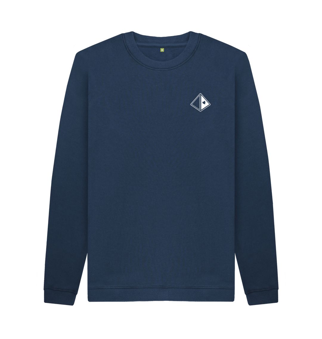 Navy Blue Love Triangle (sweat)